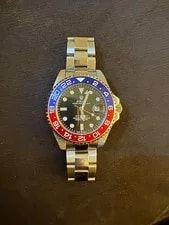 Rolex GMT-Master II 16710 Silver Oyster Bracelet With Red and Blue Bezel 3