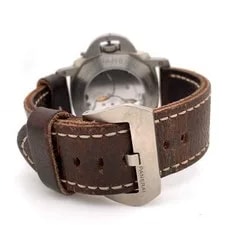 Panerai Officine Luminor 1950 8 Days Titanium Brown Leather Strap PAM00368 2