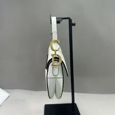 Auth Dior Saddle Crossbody Grained 4