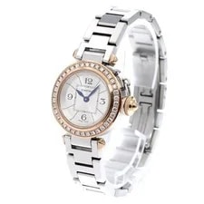 Cartier — Cartier Pasha DE WJ124021 27mm PG Silver #C2420 — Watch — resale