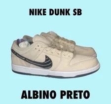 NIKE — Size 9.5 M - Albino & Preto X Nike Dunk SB Low Jiu-Jitsu FD2627-200 New — Sneaker — resale
