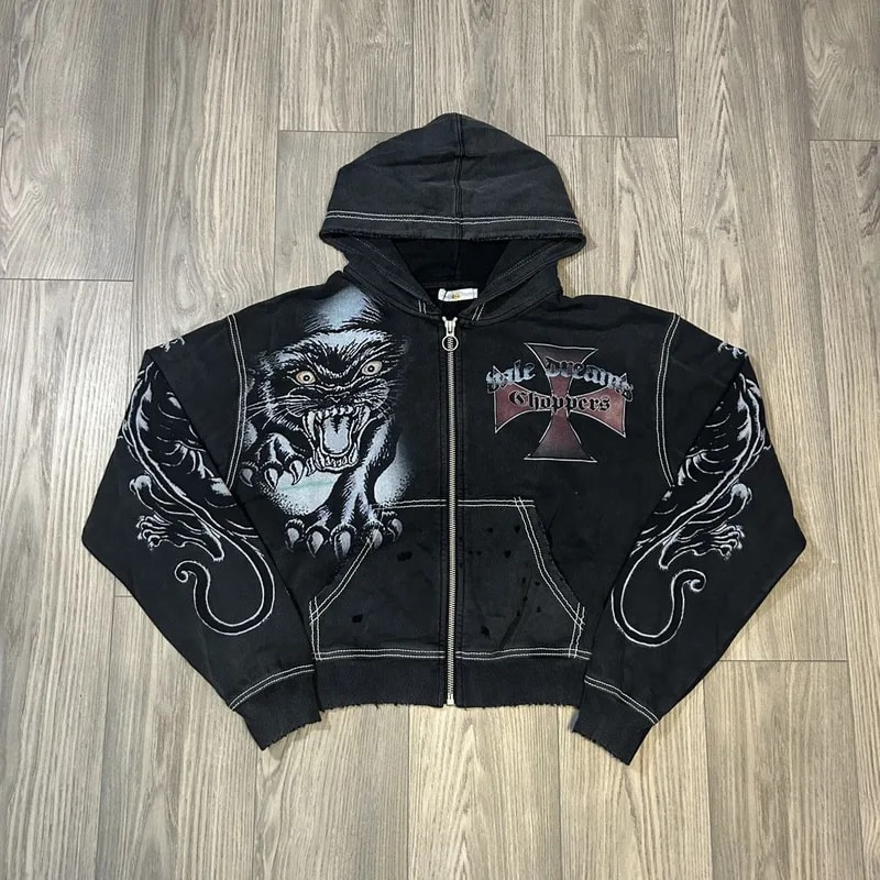 Vale Forever Hardy Boyz Zip Up Hoodie (Black) 3