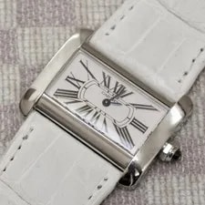 31mm Cartier Tank Divan Quartz With Silver Dial Model 2599 4