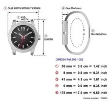 *Near * Omega Seamaster Professional 200m 396.1052 Quartz Date Mid 36mm 2