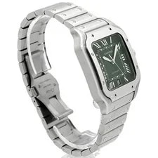 Cartier Santos de LM WSSA0062 Stainless Steel 39.8mm Green Dial #KRW084 4