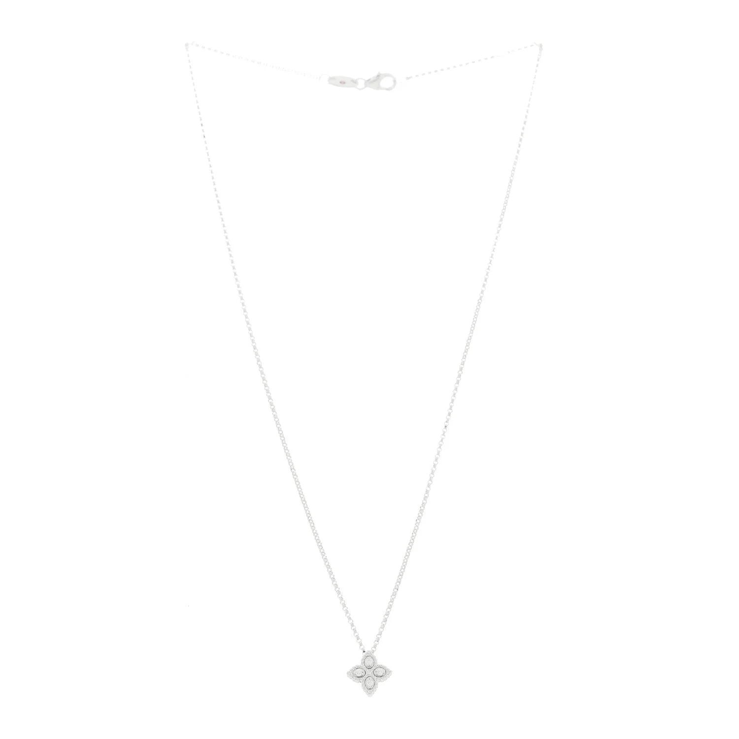 18K White Gold Small Princess Flower 3