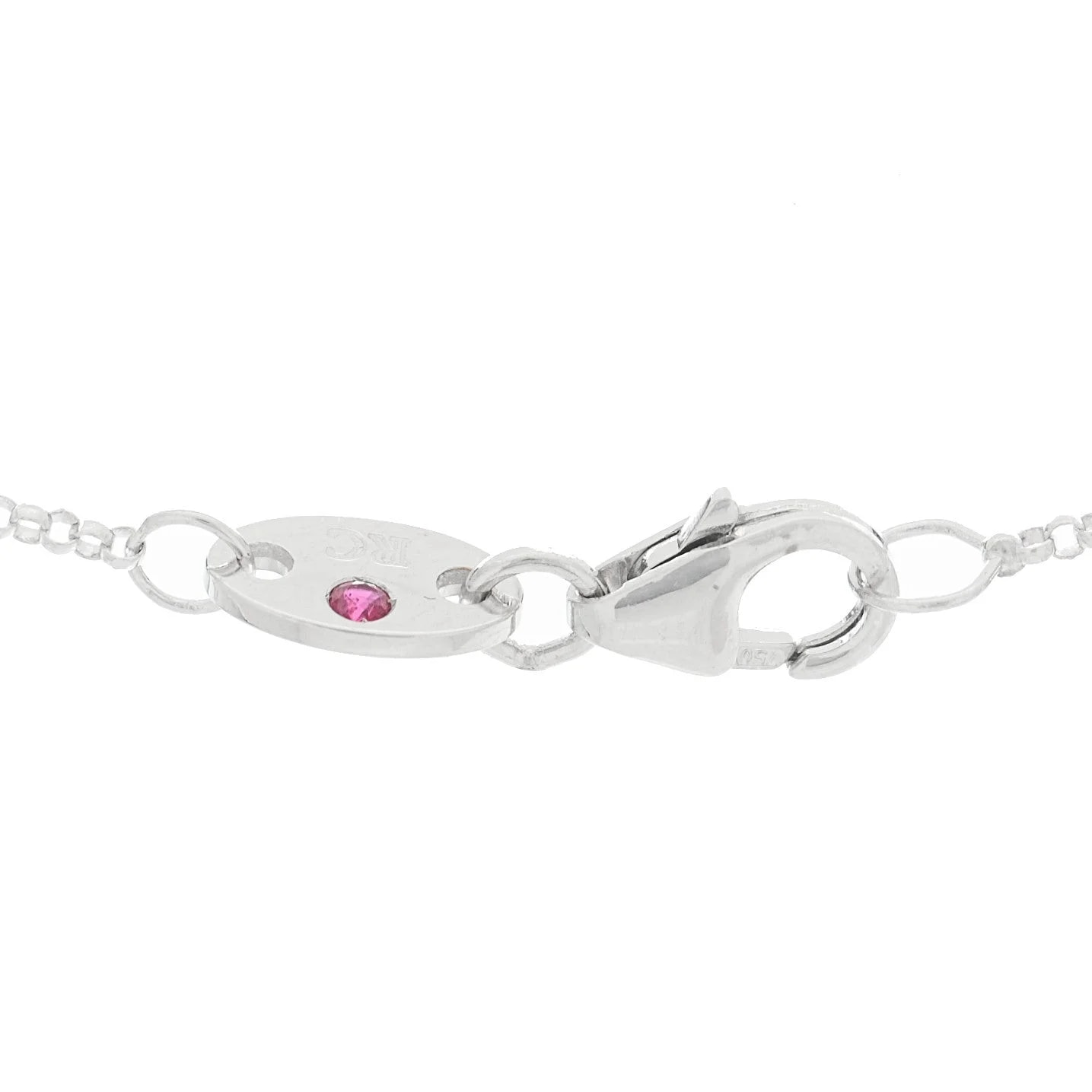 18K White Gold Small Princess Flower 4