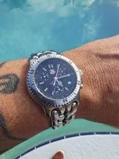 TAG Heuer S/el Professional Chronograph CG1110-0 Black Dial Swiss Quartz 2