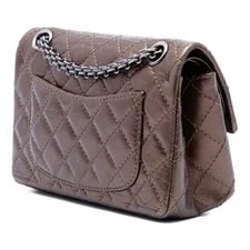 Chanel Metallic Aged Reissue 2.55 Double Flap 224 2