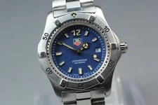 "N " TAG Heuer 2000 Professional WK1313 Blue Quartz From Japan 2