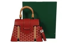 Goyard Saigon Crossbody Top Handle Crossbody Beachwood Slat Hard Side 2