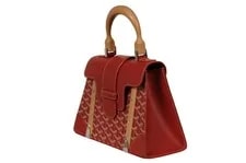 Goyard Saigon Crossbody Top Handle Crossbody Beachwood Slat Hard Side 3