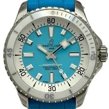 Breitling — Breitling Superocean Automatic 36 Light Blue SS ’s 300m Waterproof — Watch — resale