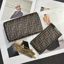 Auth Fendi Baguette 3-in-1 Chain 3