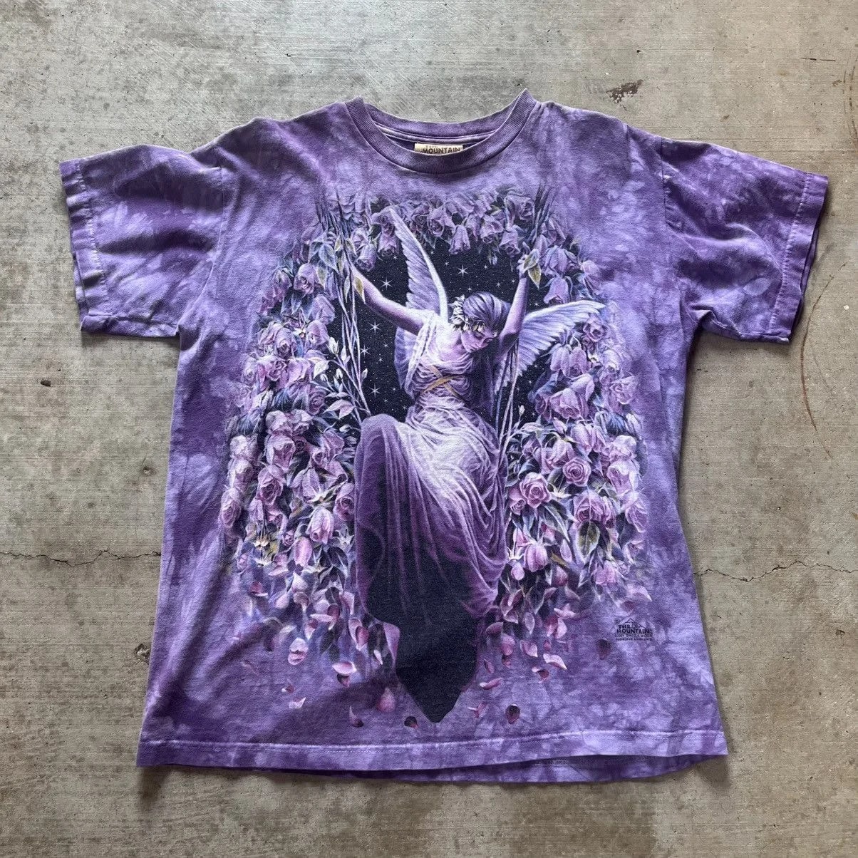 2001 Tye Dyed Angel Maiden Heavyweight Tee — streetwear — deal