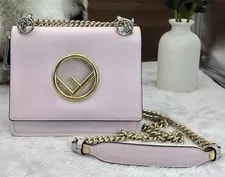 Fendi — Fendi Kan I F Logo Chain Crossbody — Handbag — resale