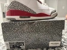 Air Jordan — Air Jordan 3 Retro /Light Curry-Cardinal — Sneaker — resale