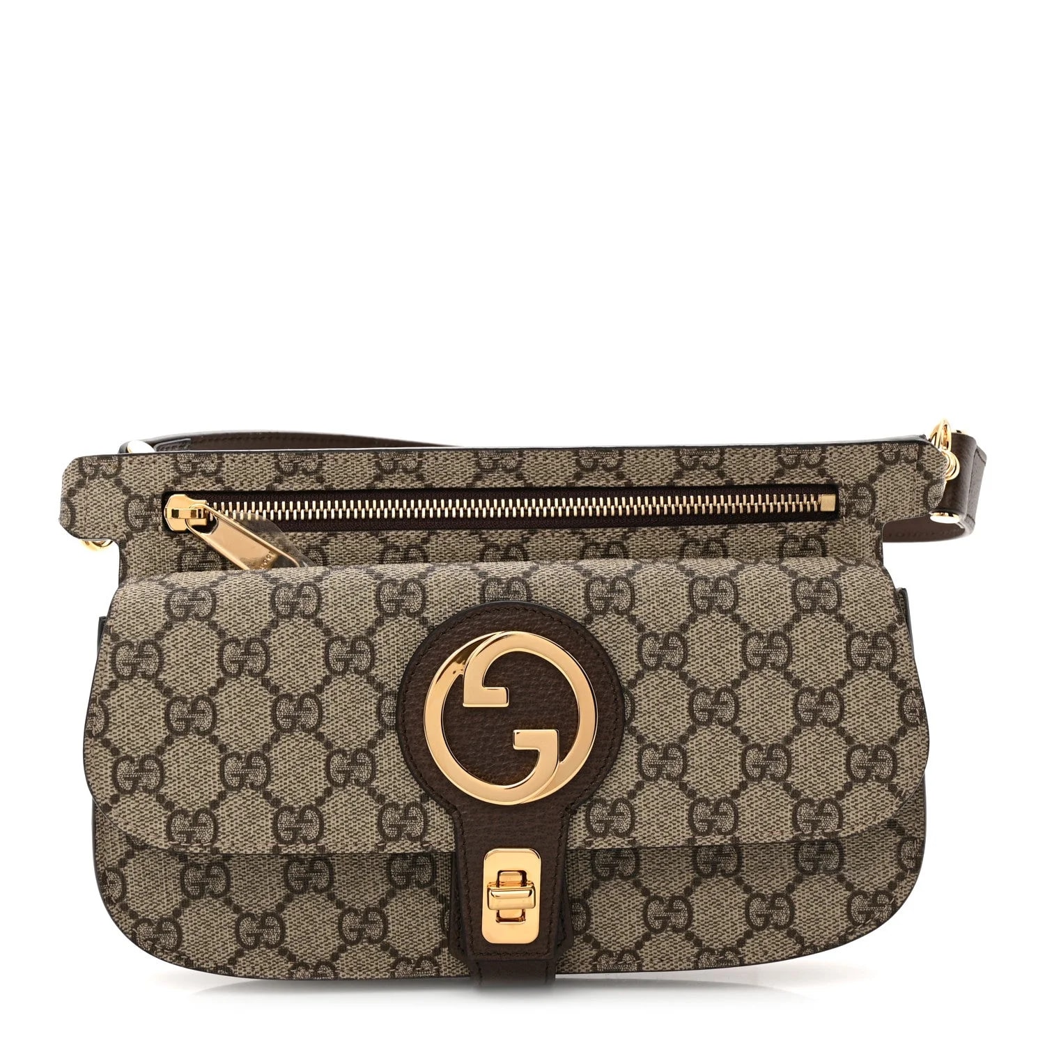 Gucci — Textured Dollar Blondie Belt New Acero — Handbag — resale