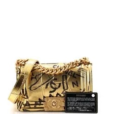 Chanel Boy Flap Graffiti Embossed Small 2