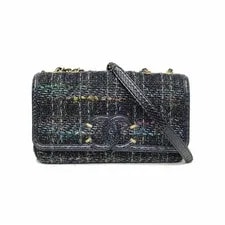 Chanel 2019 Flap 26cm Medium Woolen Fabric P216144457 2