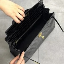 Hermes Kelly 35 Porosus External Stitching Hardware 697525 3