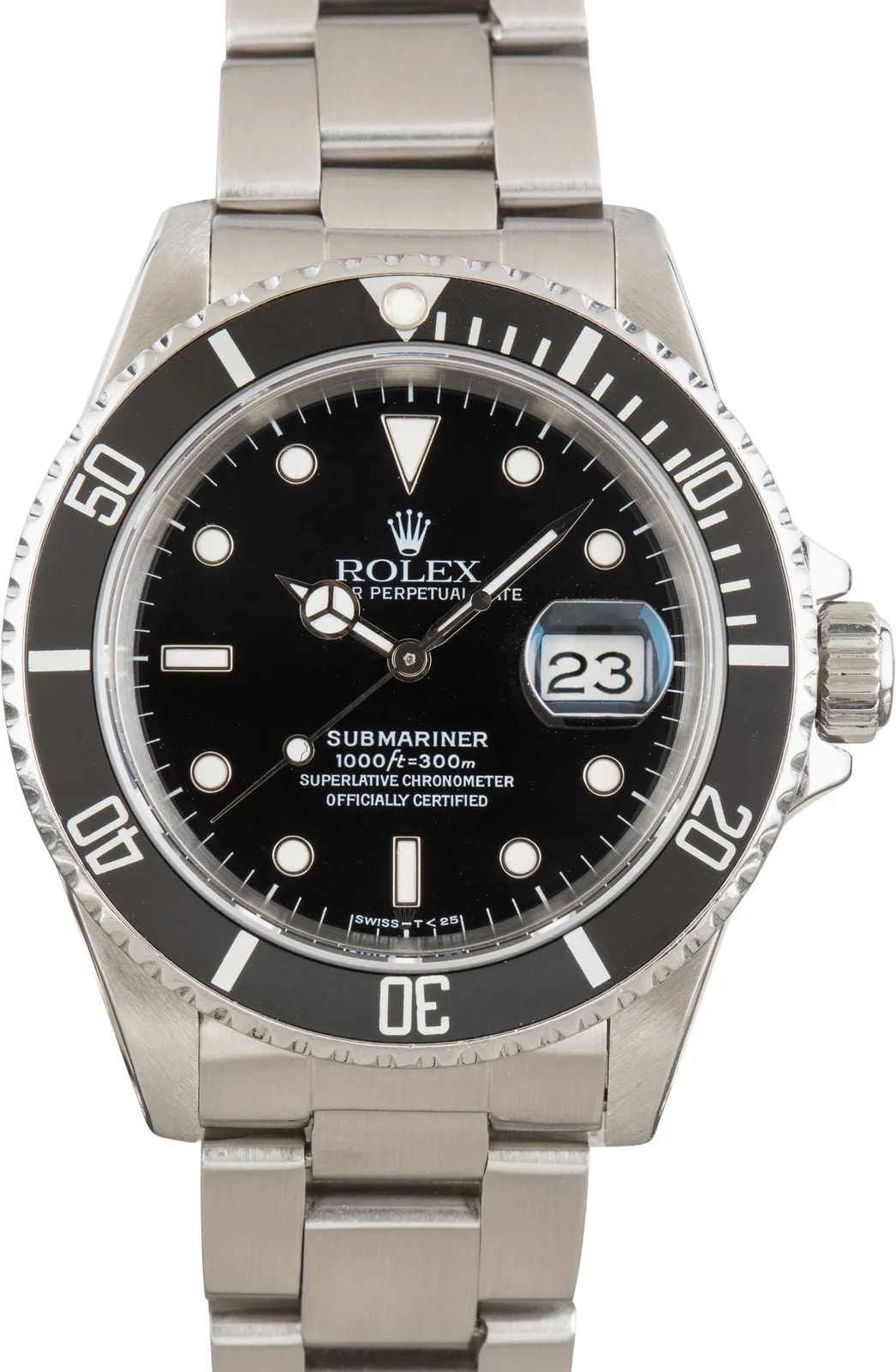 Rolex — Rolex Submariner Aluminum Bezel Ref 16610 Black Dial — Watch — resale