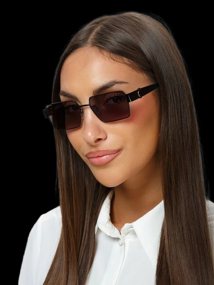 Just Cavalli Sjc153 Metal Rectangle Sunglasses — 2