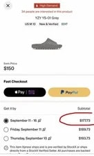 Size 10 ’s Yeezy YS-01 Slides NEW W/ Special Edition Box 2