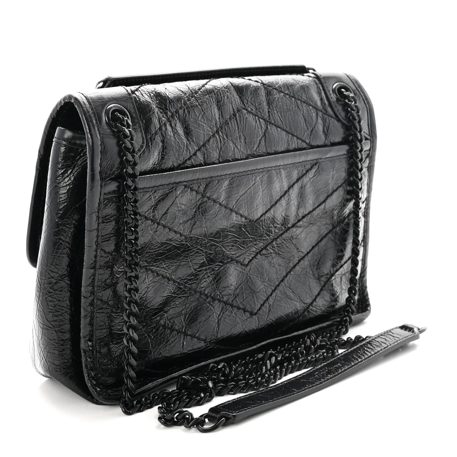 Crinkled Baby Niki Chain Satchel 3