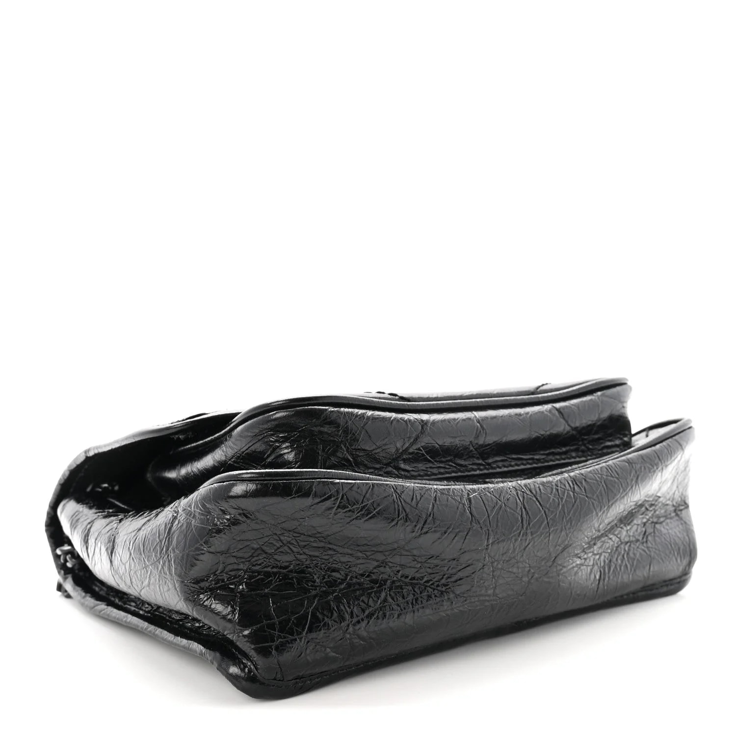 Crinkled Baby Niki Chain Satchel 4