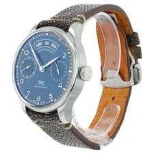 IWC Portuguese Annual Calendar Steel Blue Dial Automatic IW503502 3