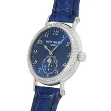 Patek Philippe Complications Moon Phase 7121/200G-001 Blue Sun Dial White #W175 2