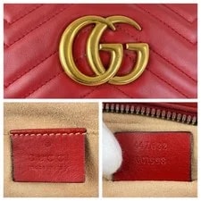 Excellent Condition Gucci GG Marmont Hardware 447632 Chain Shou 4
