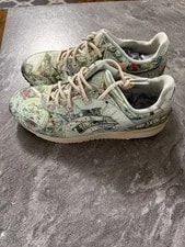 Asics Gel-Lyte III Map Print Lace-Up Low Top Athletic 3