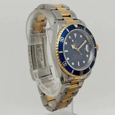 Rolex Submariner Blue Dial 18k Yellow Gold 40mm Automatic 16618 3