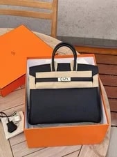 Noir — Hermes Birkin 25 89 Togo PHW Without Receipts. — Handbag — resale