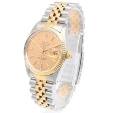 Rolex Datejust Watches 16013 Stainless Steel K18 Yellow Gold Mosaic Tritium 3