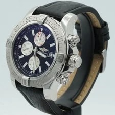 Breitling Super Avenger A13371 48mm Steel BR797 Black Top 4