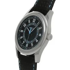 Patek Philippe Calatrava 6007G-011 Black White Gold Carbon/Leather #W042 3