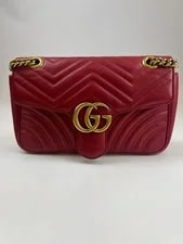 Gucci — Gucci GG Marmont Samll Quilt Flap Chain Crossboby 6858 — Handbag — resale