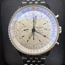 Breitling — Breitling Navitimer World Stainless Steel White Dial 46mm Automatic ’S A24322 — Watch — resale