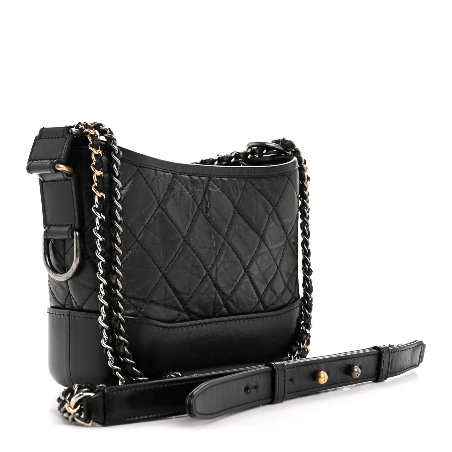 Aged Quilted Medium Gabrielle Hobo 3
