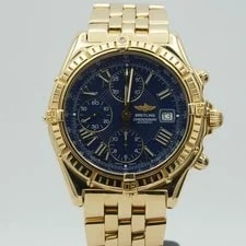 Breitling — Breitling Crosswind Automatic K13055 18K 750 Solid Gold Blue BR671 2 — Watch — resale