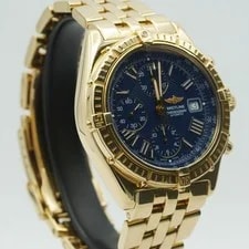 Breitling Crosswind Automatic K13055 18K 750 Solid Gold Blue BR671 2 2