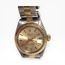 Rolex Datejust 26 Mm Two Tone Champagne Oyster 6916 Circa 1978 2