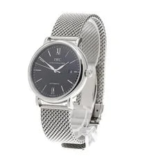 IWC Portofino IW356506 40mm SS Black Dial Automatic Date #C12302 2