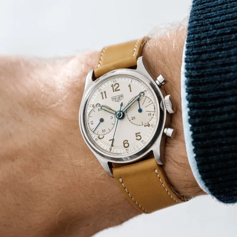 1940s Heuer 'Big Eyes' Ref. 5408 Chronograph 2