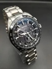 Seiko Astron 8X53-0AB0-2 GPS Titanium Ceramic Blk Slv 10Bar Solar 2