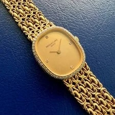 Patek Philippe Ellipse 18k Solid Yellow Gold - Diamond Dial and Bezel 2
