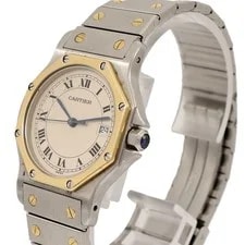 Cartier Santos Octogan LM W2001583 Automatic Stainless Steel/18KYellowGold 3